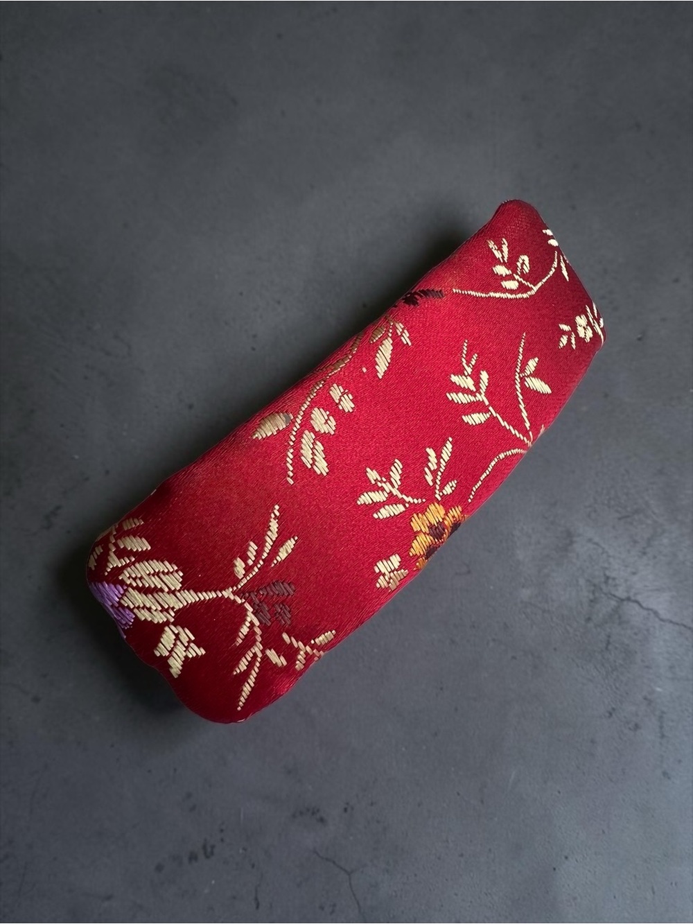 💖 Red Brocade Barrette Hair Clip 💖